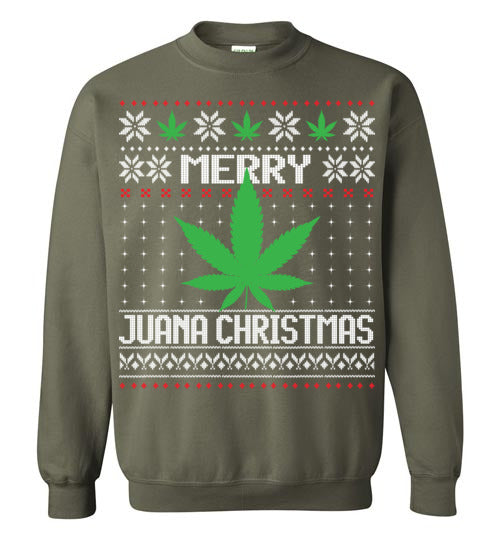 Merry Juana Christmas "Ugly Sweater" Crewneck