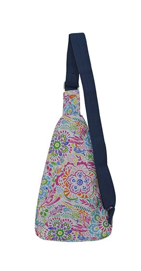 Artsy Floral Sling Backpack