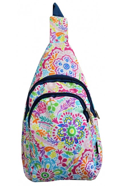 Artsy Floral Sling Backpack