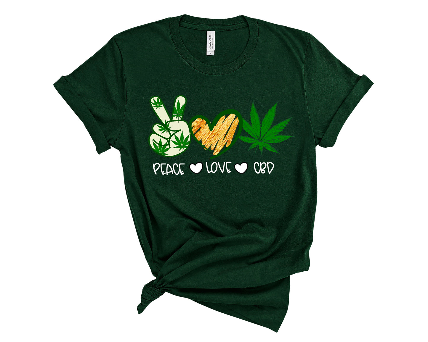 Peace Love CBD Unisex T-Shirt