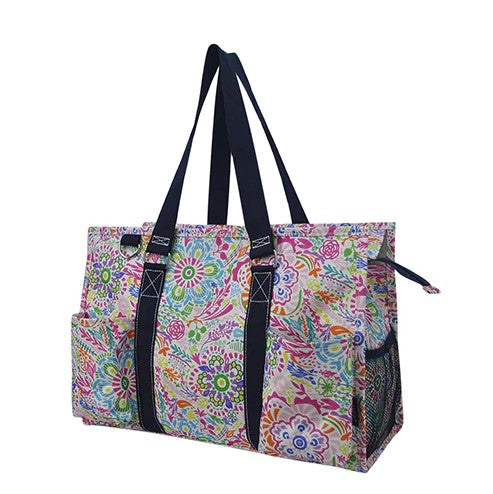 Artsy Floral Medium Utility Tote