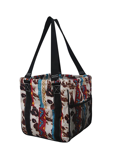 Cow & Aztec Mini Carry All Tote