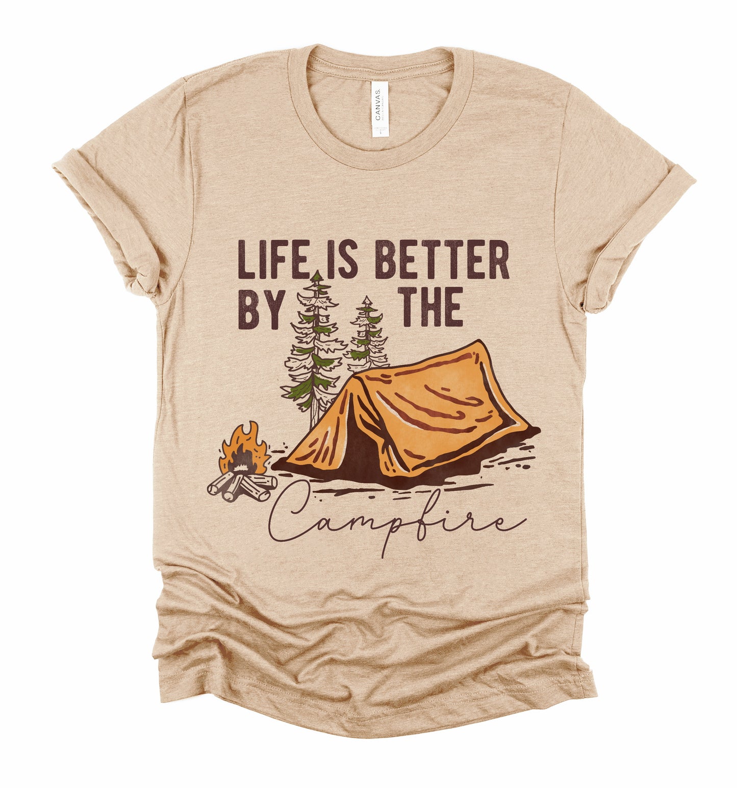 Life is Better By the Campfire Graphic Tshirt