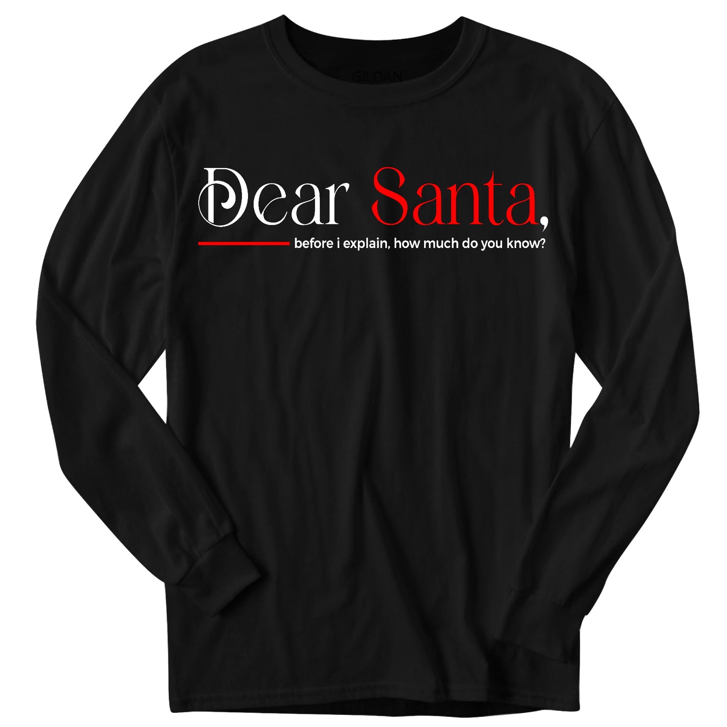 Dear Santa Long Sleeve T-Shirt