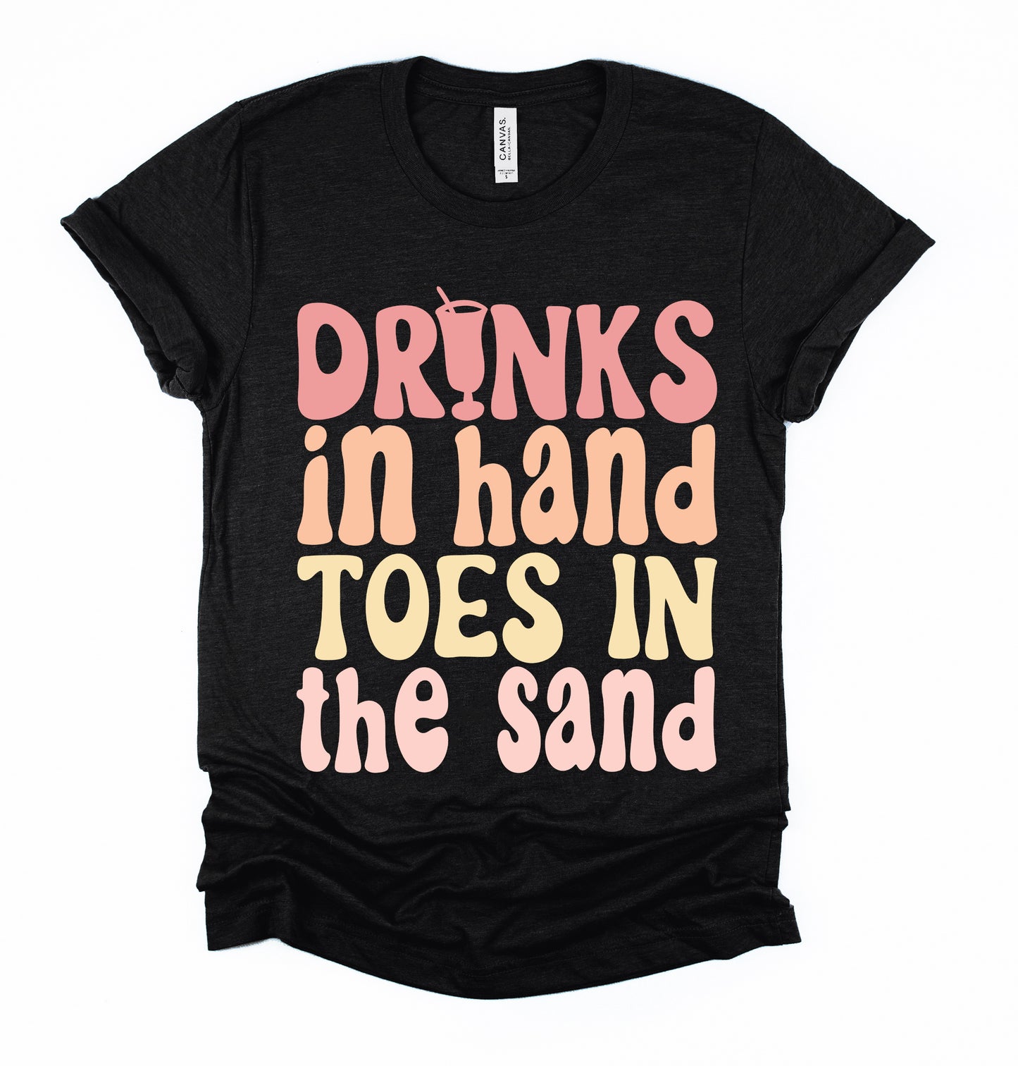 Drinks in Hand Graphic T-Shirt