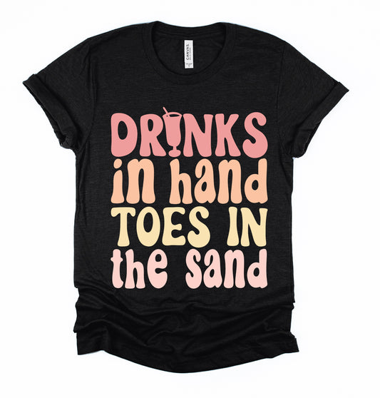 Drinks in Hand Graphic T-Shirt