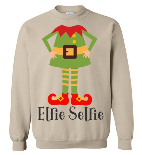 Elfie Selfie Crewneck Sweatshirt