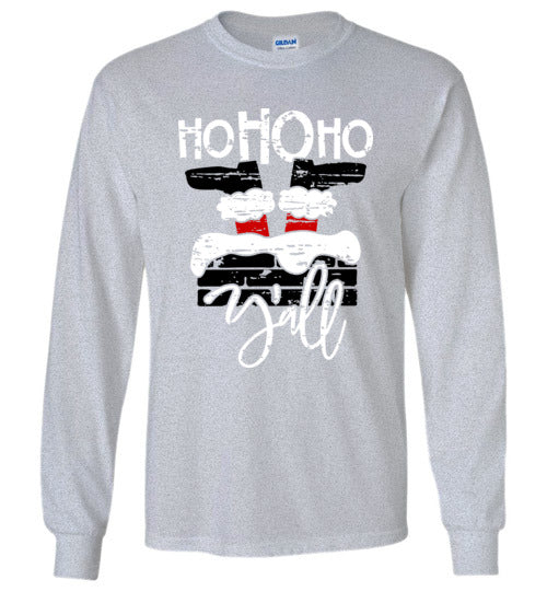 Ho Ho Ho Yall Long Sleeve Tshirt