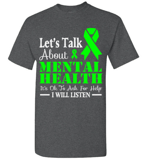 Lets Talk About Mental Health Unisex Tshirt