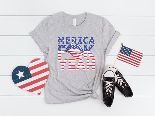 Merica F*** Yeah Graphic Tshirt