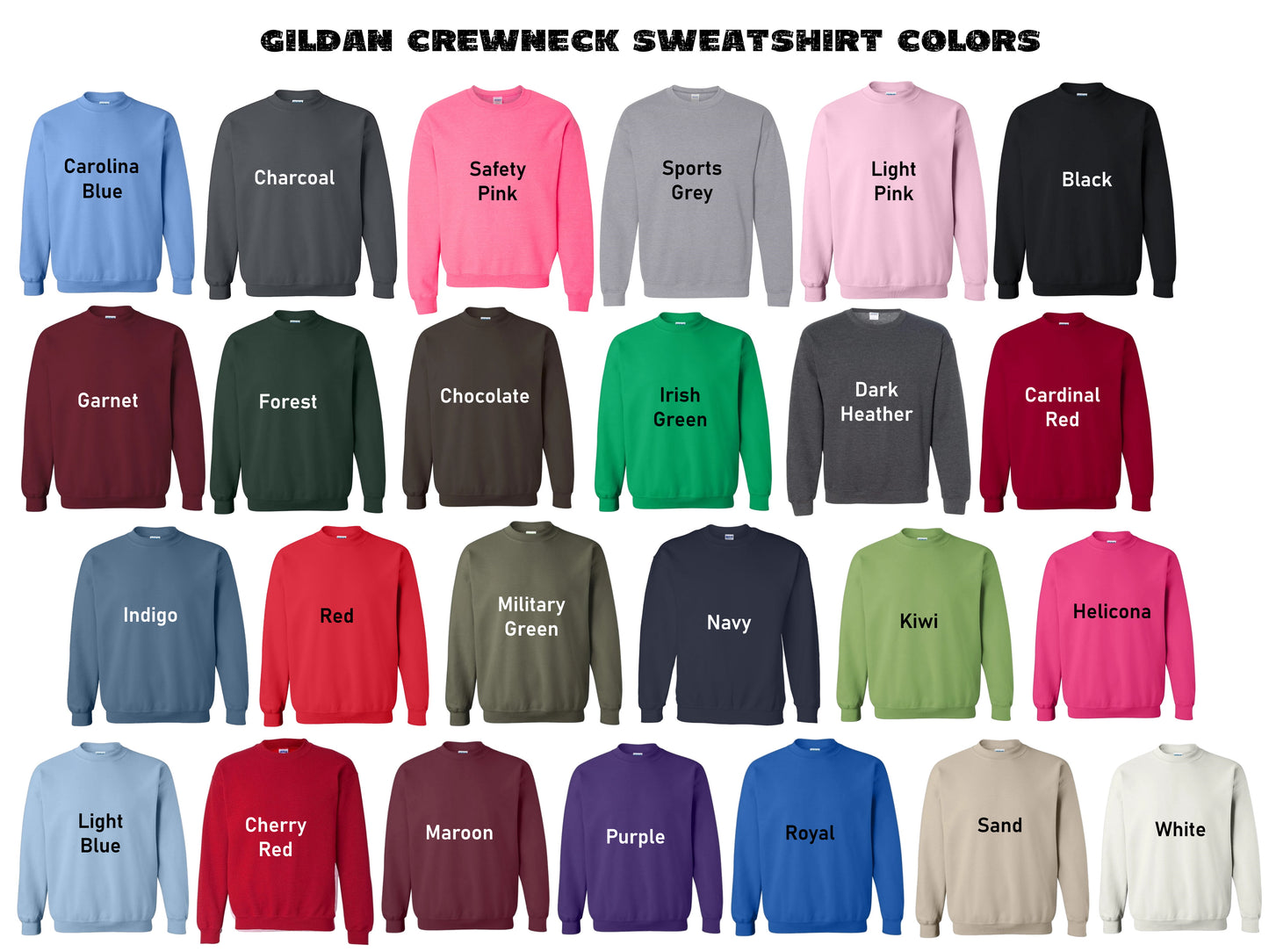 Winter Word Art Crewneck Sweatshirt