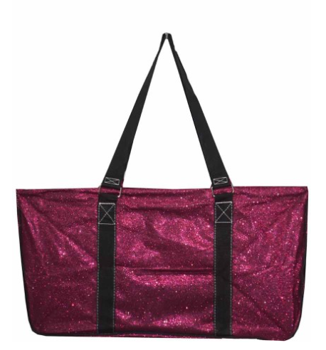 Hot Pink Glitter Carry All