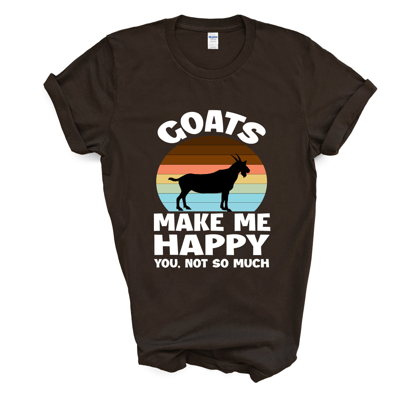 Goats Make me happy Unisex Tshirt