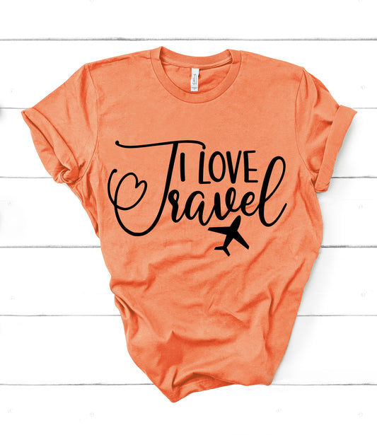 I Love travel  Graphic T-Shirt