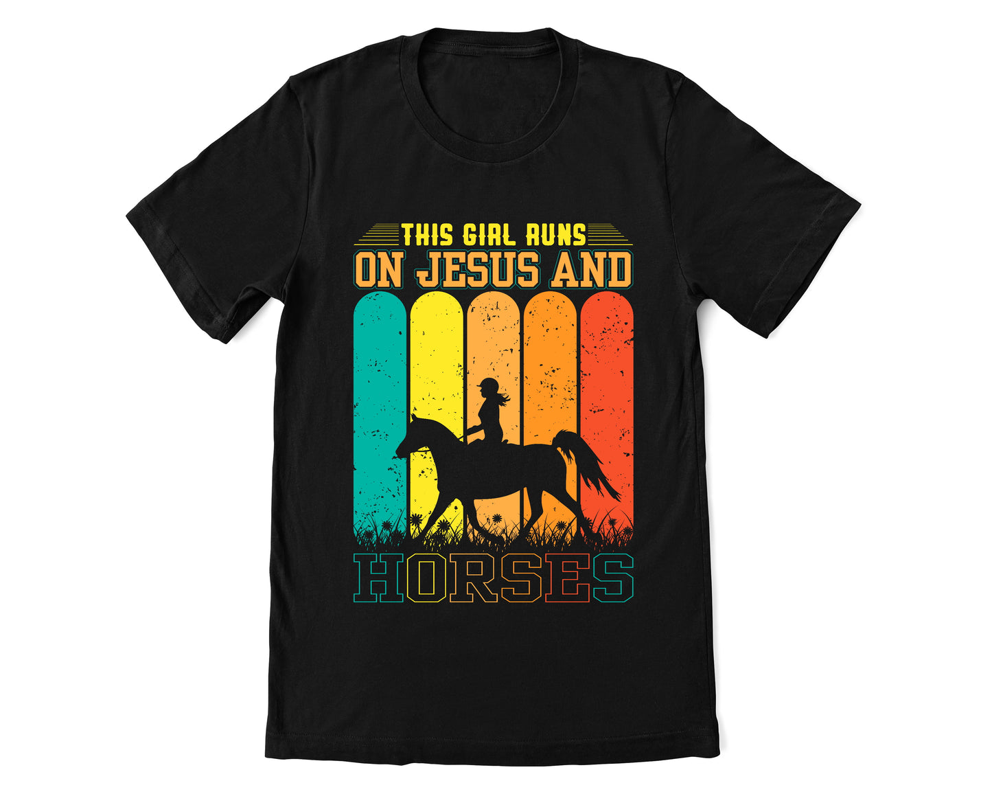 Jesus and Horses Unisex Tshirt