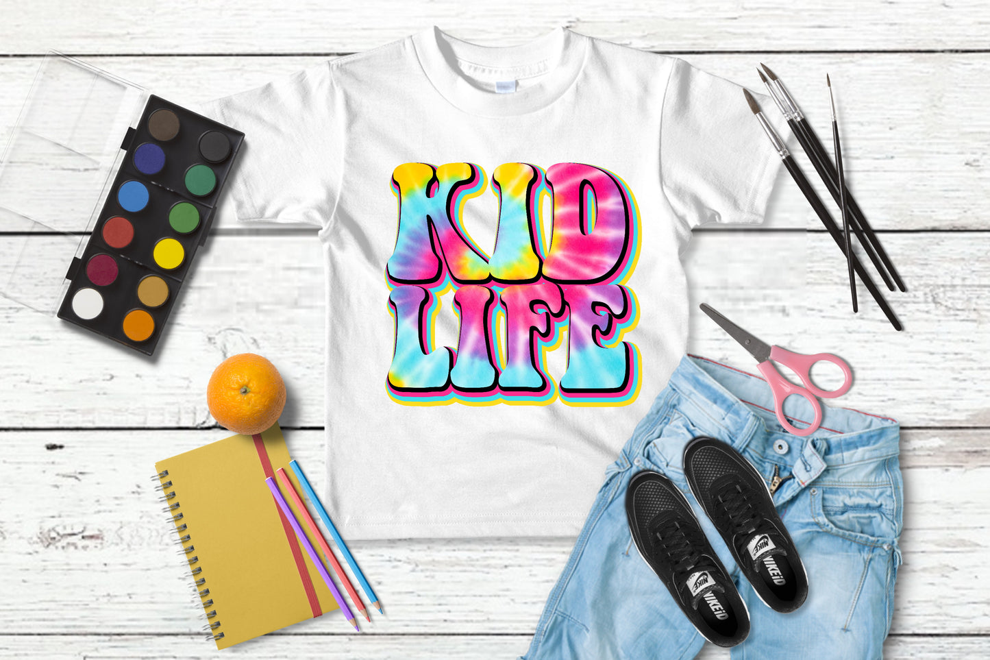 Kid Life Tie Dye Youth Unisex Tshirt