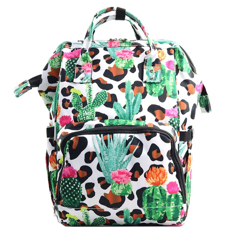 Wild Cactus Diaper / Backpack / Travel Bag