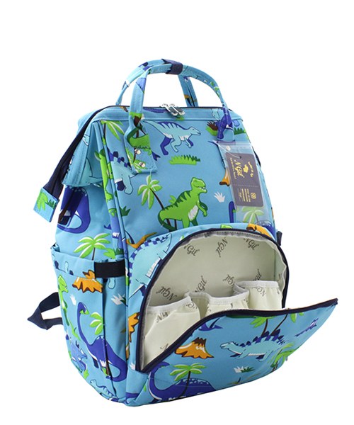 Dino Diaper / Backpack / Travel Bag