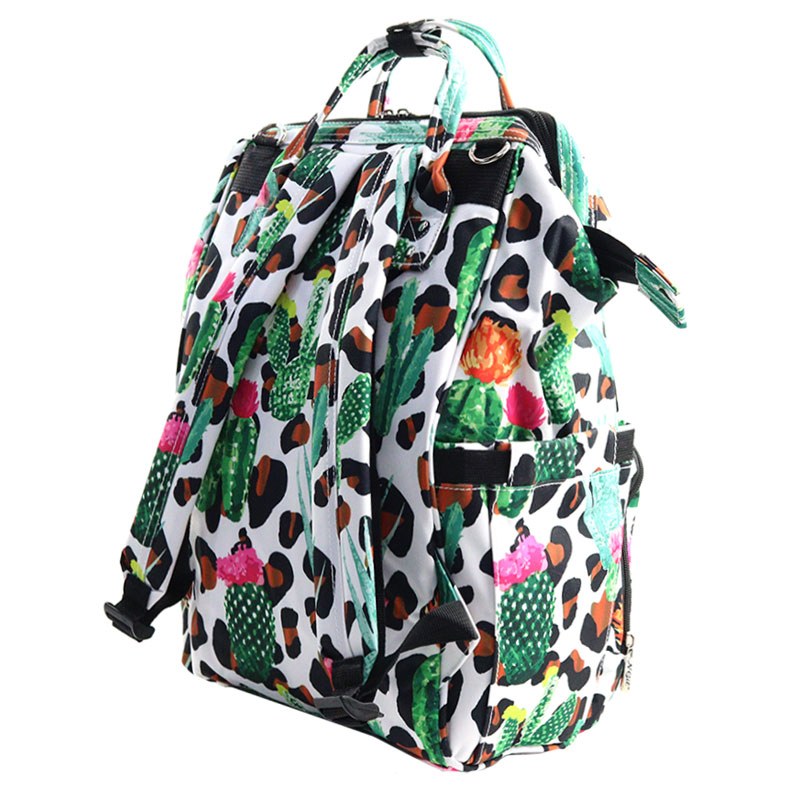 Wild Cactus Diaper / Backpack / Travel Bag