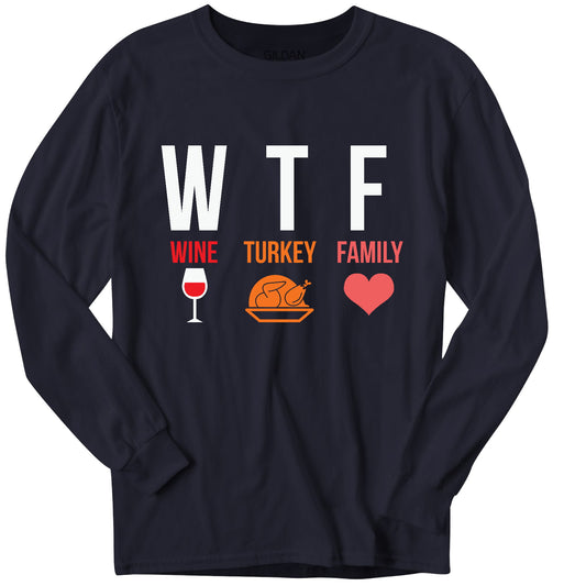 Wine Turkey Family Long Sleeve T-Shirt