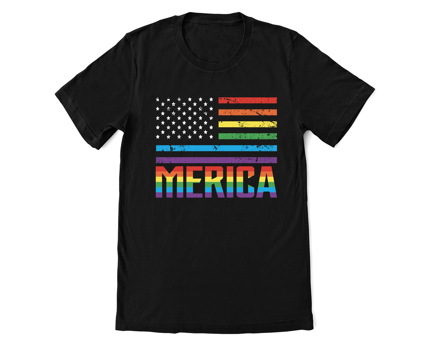 Merica (Rainbow) Unisex T-Shirt