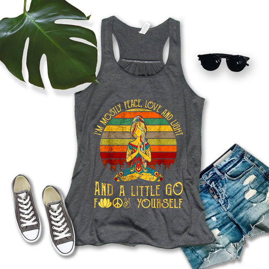 Mostly Peace Racerback Tank