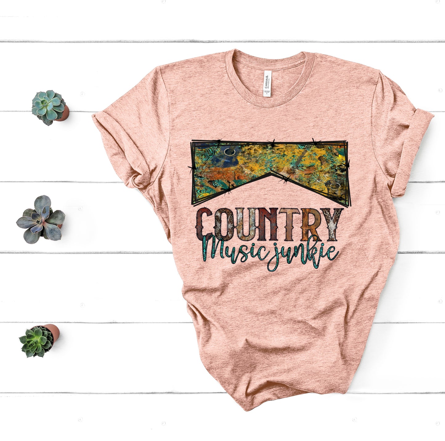 Country Music Junkie Graphic Tshirt