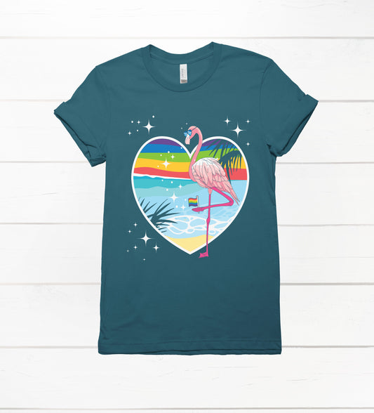 Pride Flamingo Unisex Graphic T-Shirt