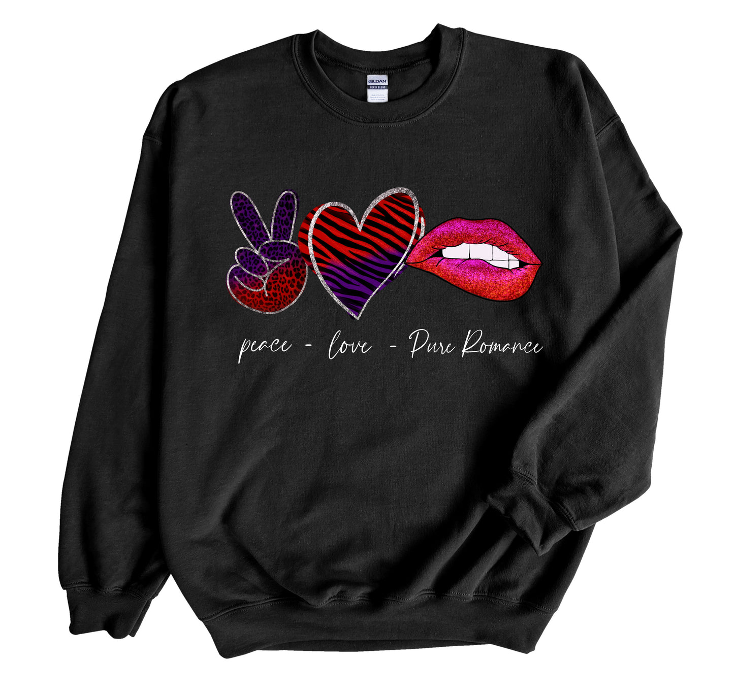 Peace Love Pure Romance Sweatshirt