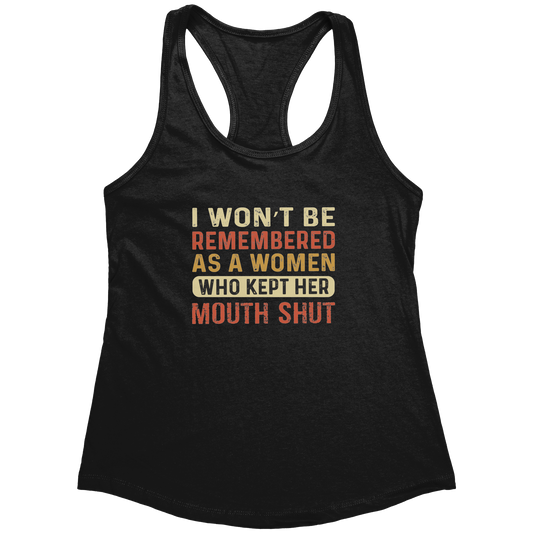 Kept Her Mouth Shut Tank Top