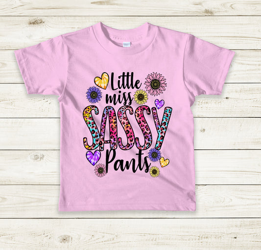 Little Miss Sassy Pants Youth Unisex Tshirt