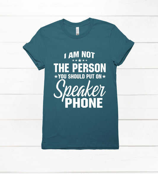 Speaker Phone Unisex Graphic Tshirt