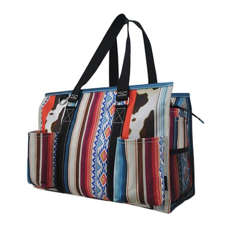 Southwestern Cow Medium Utility Tote