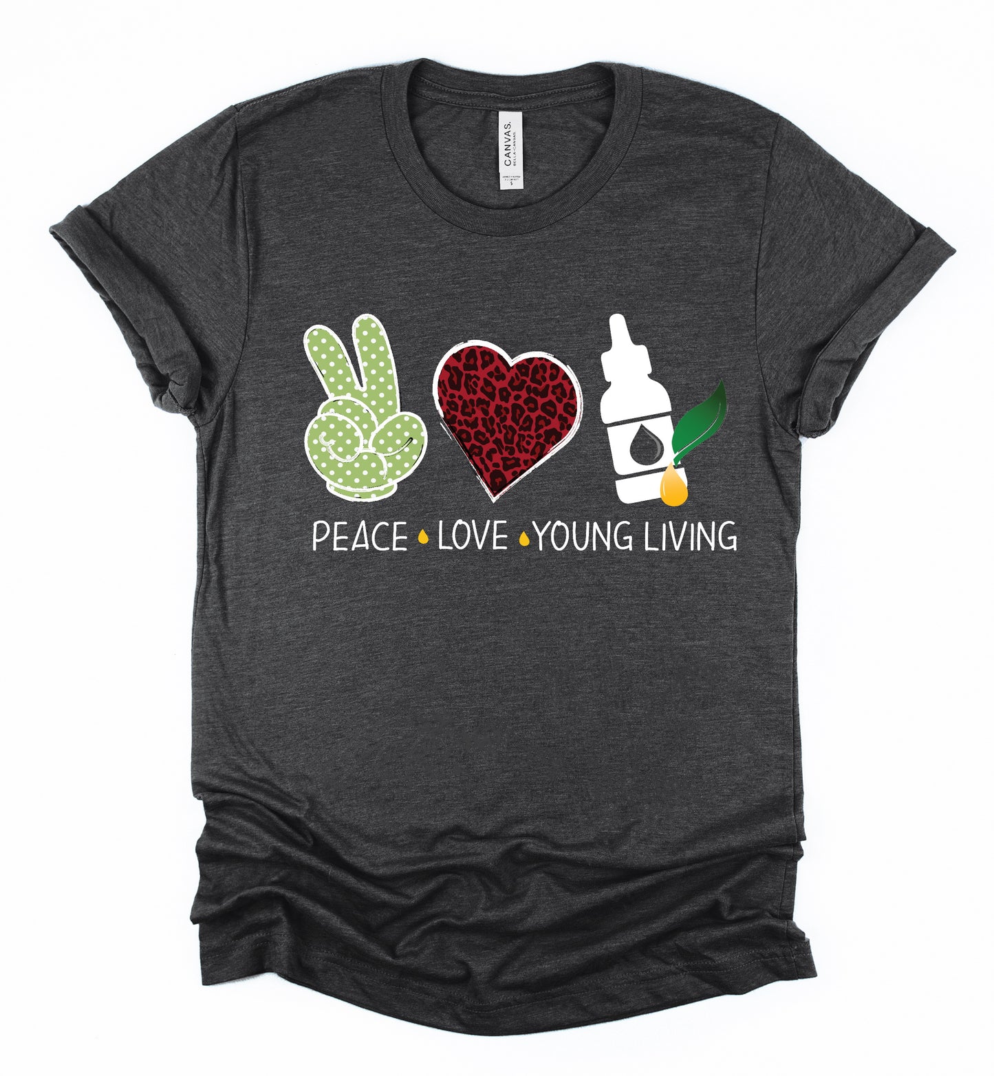 Peace Love Young Living Unisex Tshirt